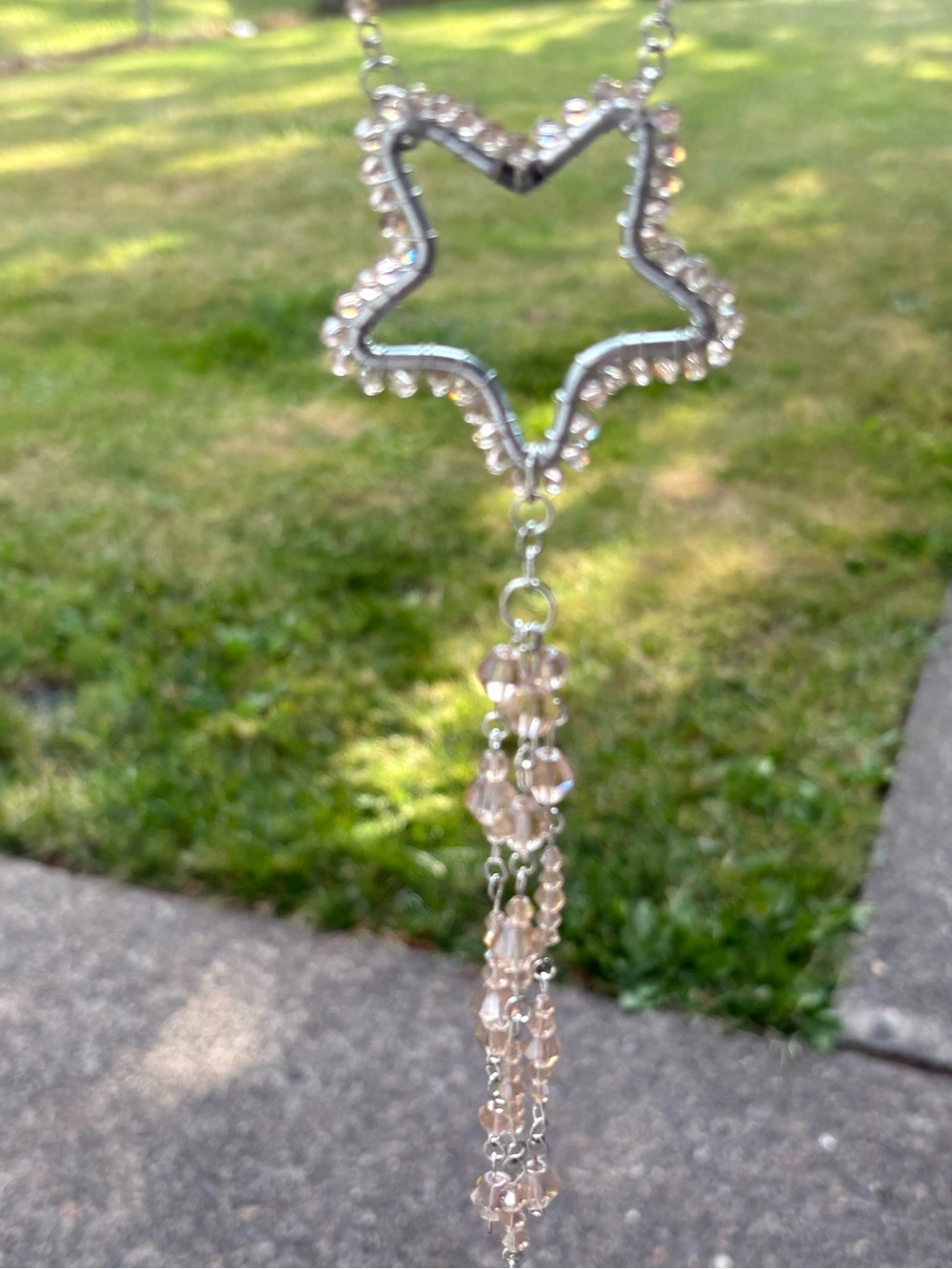 Crescent Moon Champagne SunCatcher - Picture 3 of 9